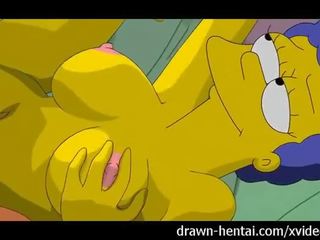 Семейство симпсън хентай - homer чука marge