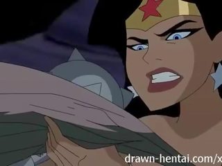 Justice league hentai - två kycklingar för batman putz